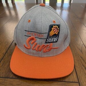 2014 Mitchell & Ness Phoenix Suns Snapback Hat Gray/Orange Mens Rare